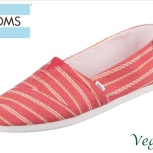 TOMS Alpargata Paprika Textured Stripe